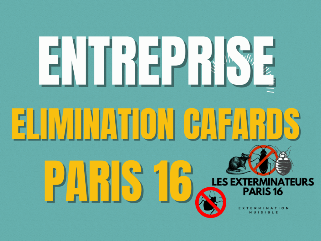 entreprise elimination cafards paris 16