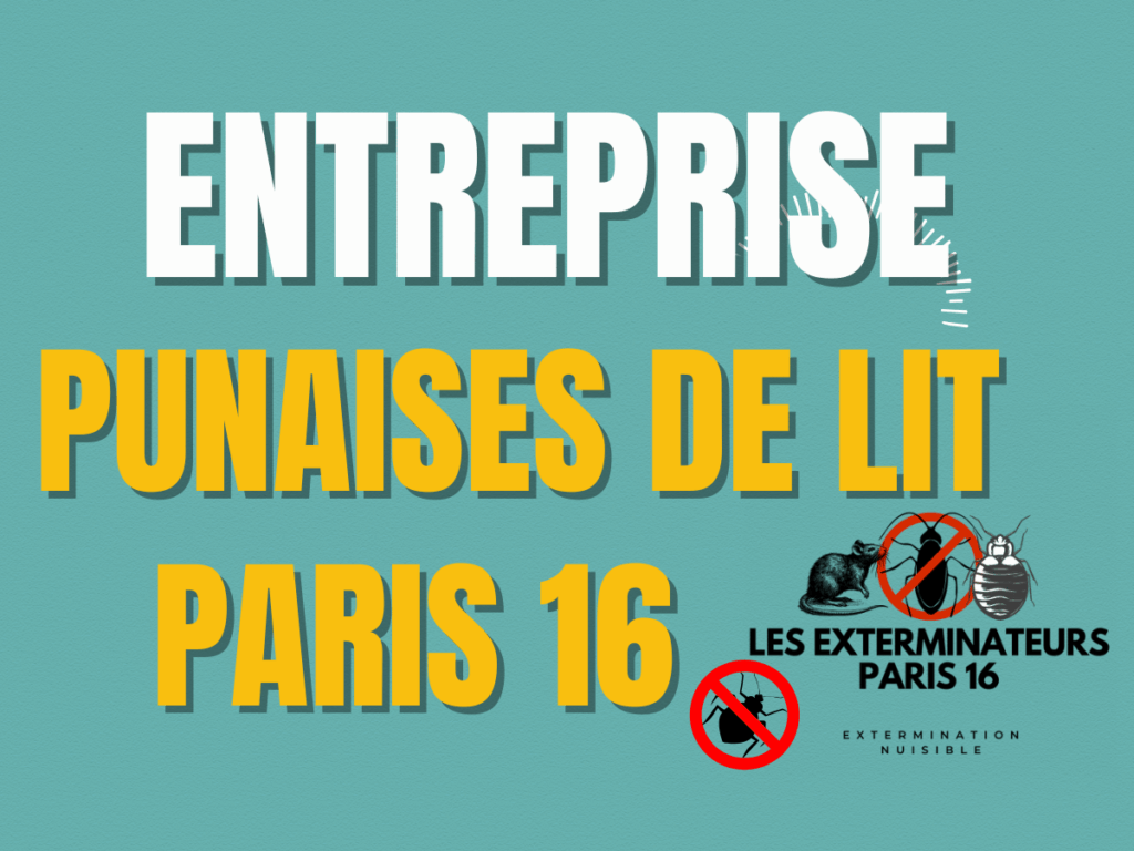 entreprise punaises de lit paris 16
