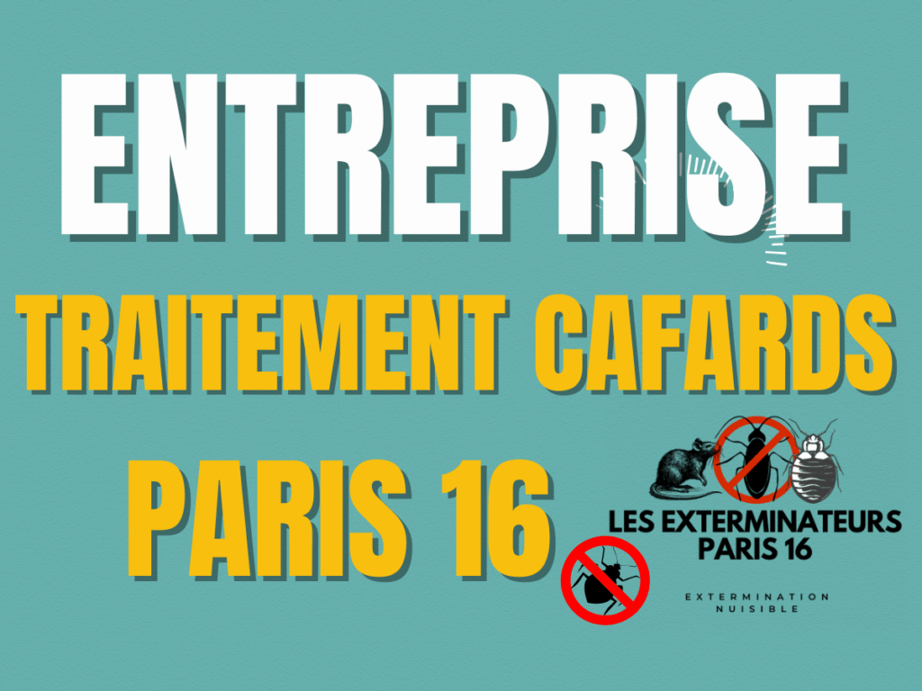 entreprise traitement cafards paris 16